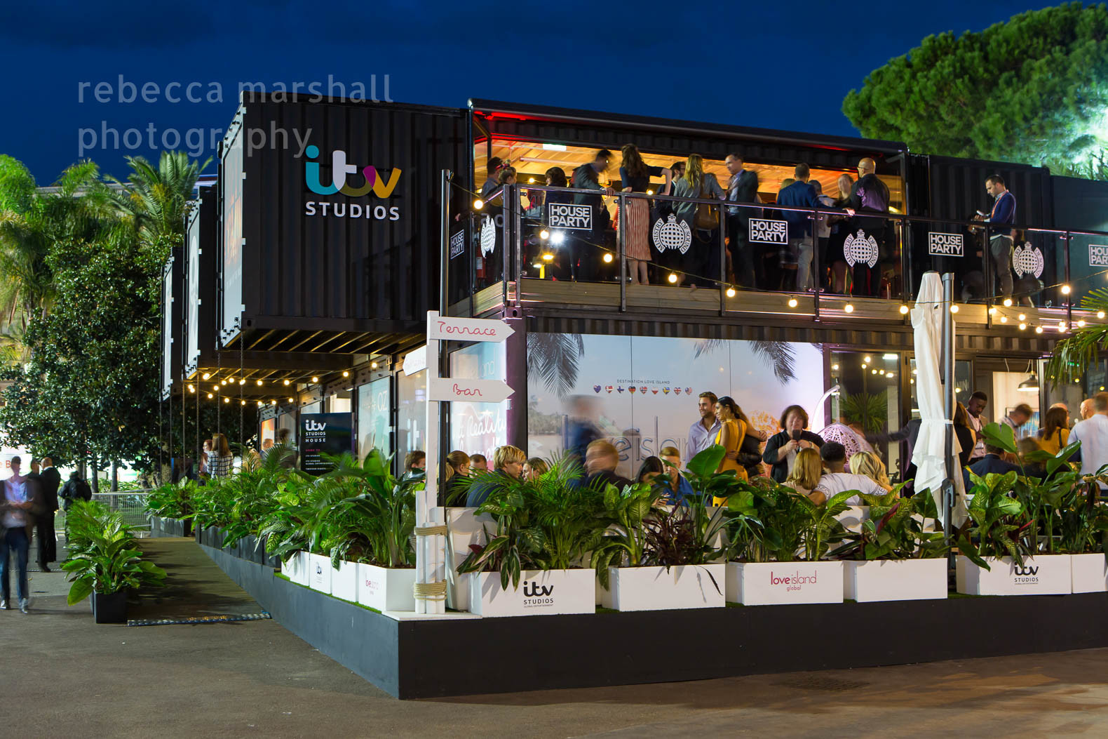 Photograph of ITV Studios stand at dusk
