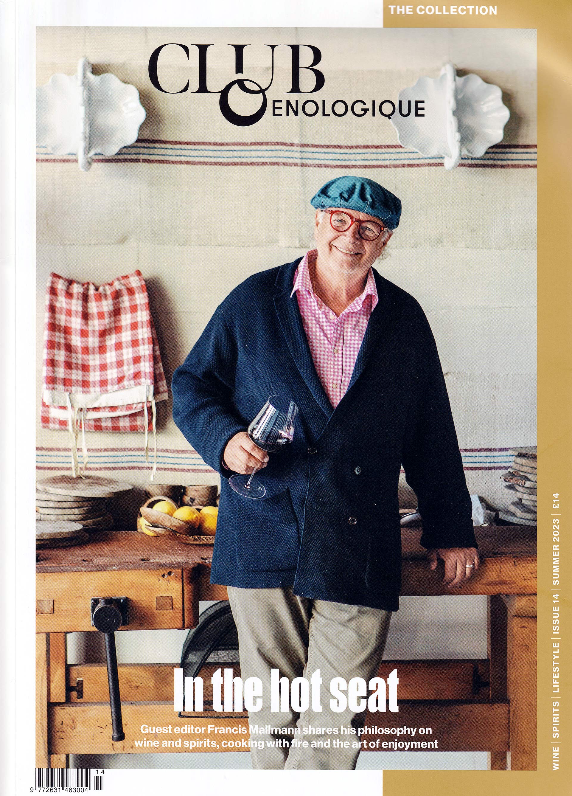 Magazine cover, showing portrait of chef Francis Mallmann